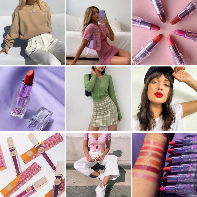 Hola Neon tinted lipstick balms perfect fall shades in shades wine me, dine me, call me, trust me, love me, 69 me